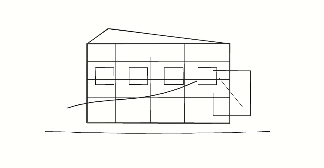 Architectural Association Project Review line sketch