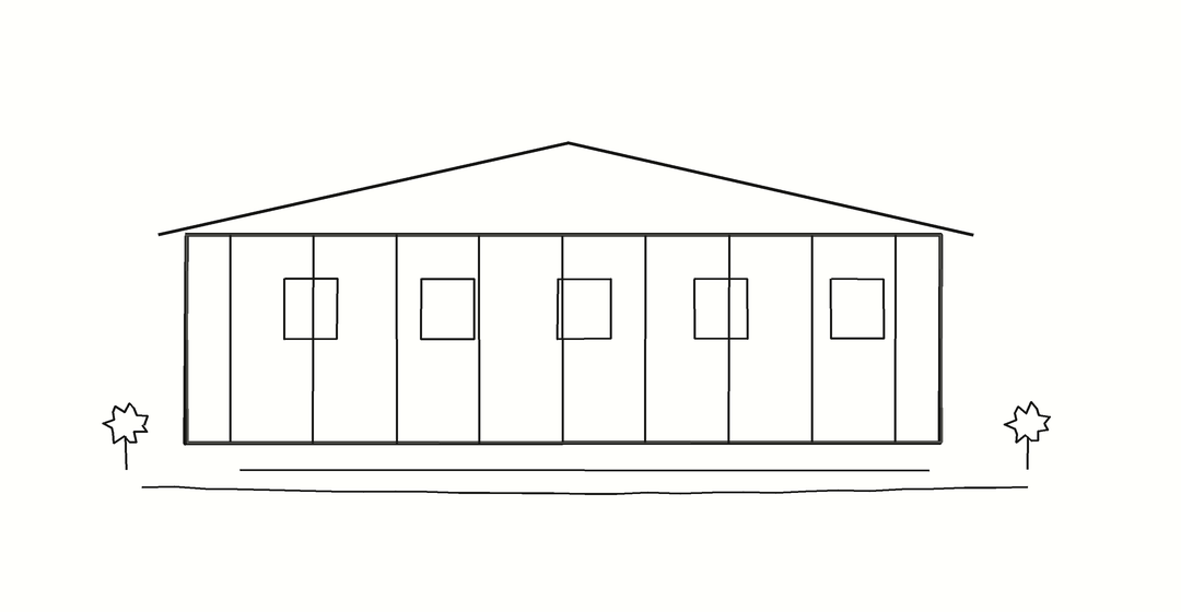 University of Cambridge Churchill College line sketch