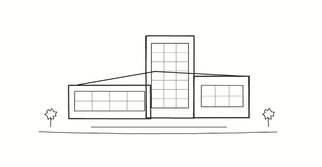 The Economist Building line sketch