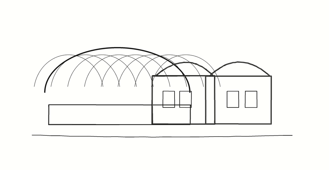 King's Cross Station Redevelopment & Coal Drops Yard line sketch