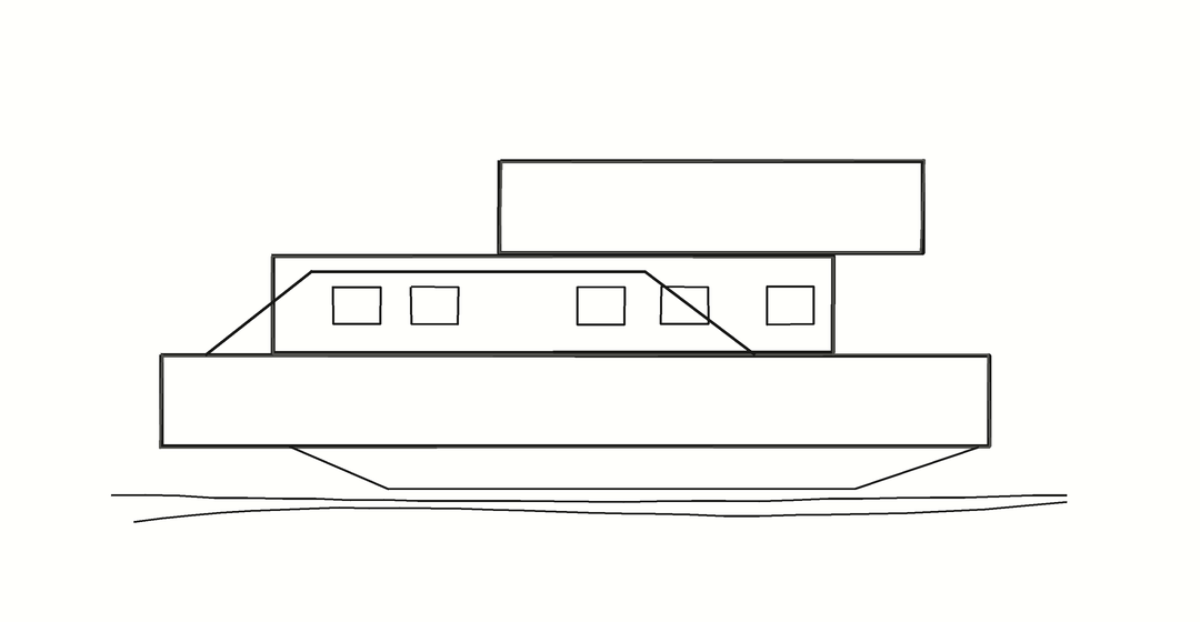 London Southbank Redevelopment line sketch