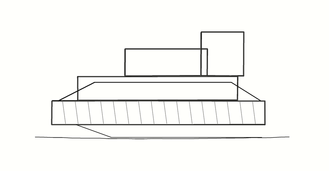 Royal National Theatre line sketch