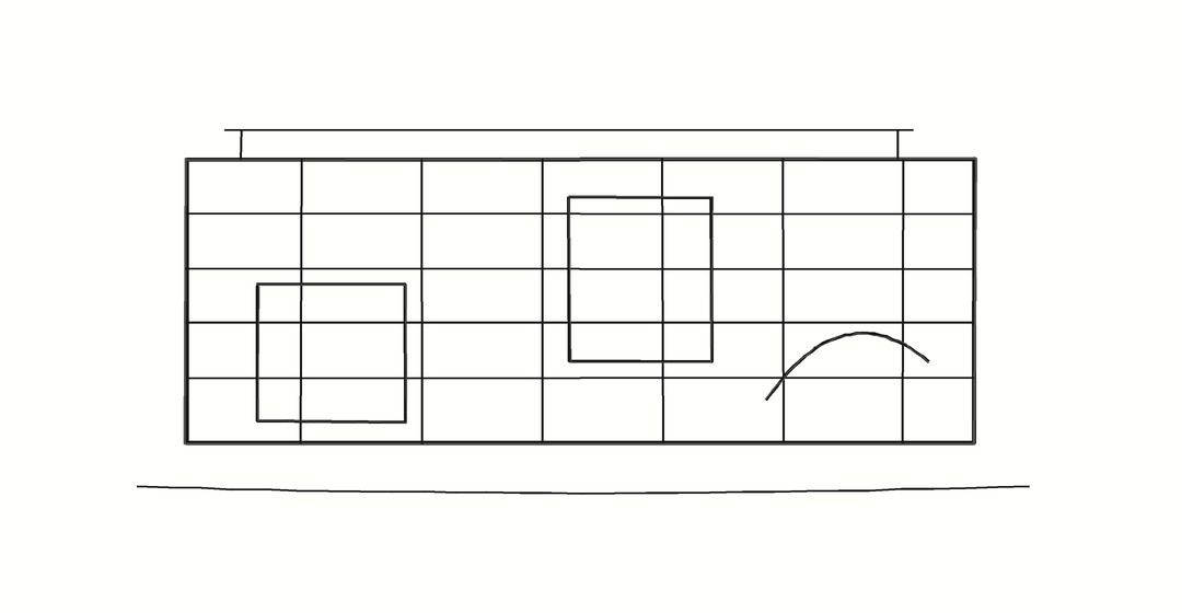 V&A East Storehouse line sketch